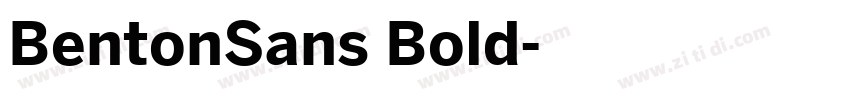 BentonSans Bold字体转换